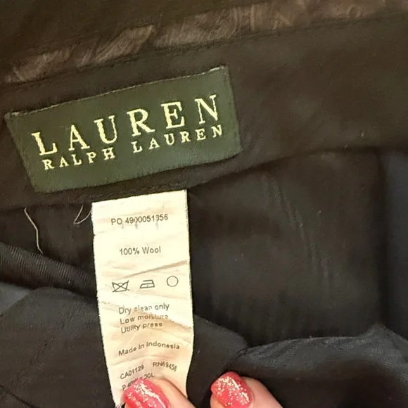 Lauren Ralph Lauren Men's Classic Black Dress Pants - Picture 2 of 5